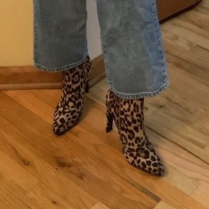 Cheetah ankle boots